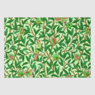 Art Nouveau Bird and Pomegranate, Lime Green Tissue Paper
