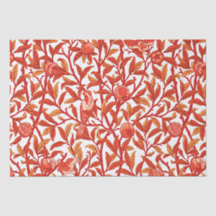 Art Nouveau Bird & Pomegranate, Mandarin Orange Tissue Paper