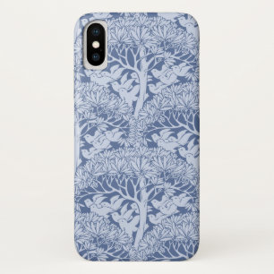 Art Nouveau Birds Trees Pattern iPhone X Case