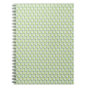 Art Nouveau blue Ipomoea floral wallpaper damask Notebook