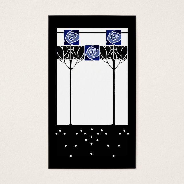 Art nouveau blue roses (Front)