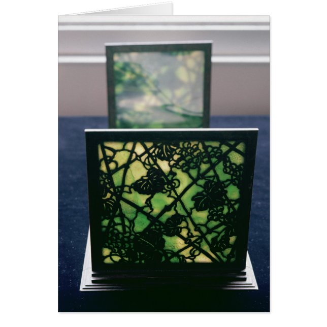 Art Nouveau bookends, Tiffany Studios, c.1894 (Front)