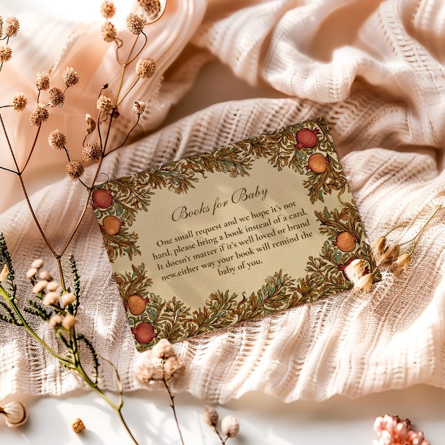 Art Nouveau Botanical Books for Baby  Enclosure Card (Creator Uploaded)