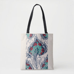 Art Nouveau Botanical Tote Bag
