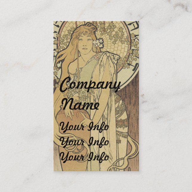 Art Nouveau Business Cards (Front)