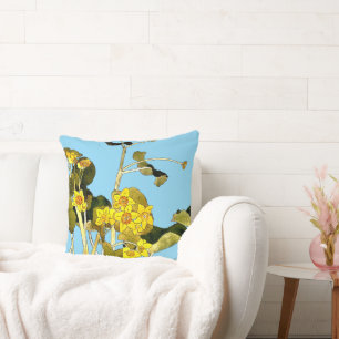 Art Nouveau Buttercups Cushion