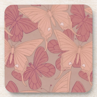 Art Nouveau Butterfly Coaster