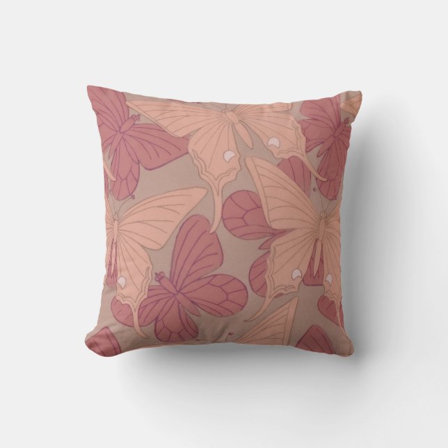 Art Nouveau Butterfly  Cushion (Front)