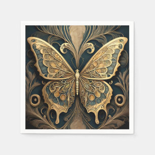 Art Nouveau Butterfly Napkin