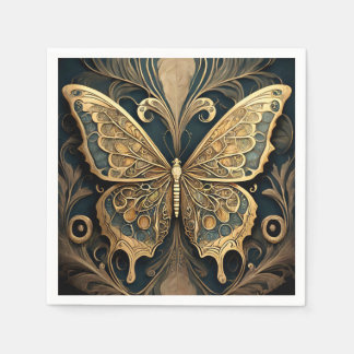 Art Nouveau Butterfly Napkin