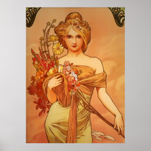 Art Nouveau by Alphonse Mucha Poster