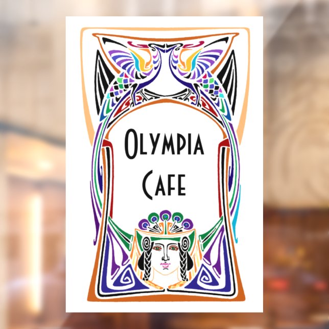 Art Nouveau cafe sign (Sheet 2)