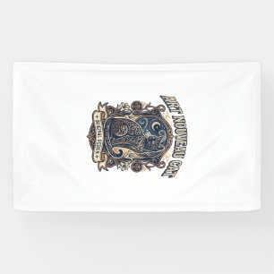 Art Nouveau Cat Cat Art Nouveau Vintage Vector Art Banner