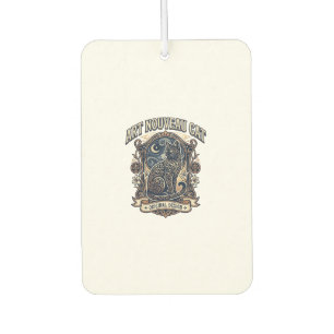 Art Nouveau Cat Cat Art Nouveau Vintage Vector Art Car Air Freshener