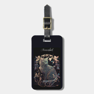 Art Nouveau Cat Luggage Tags