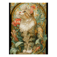 Art Nouveau Cat