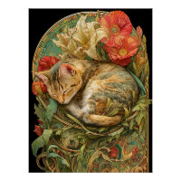 Art Nouveau Cat