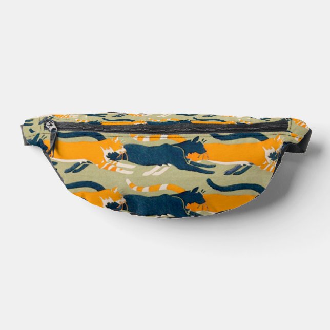 Art Nouveau Cats Bum Bags (Lay Down)