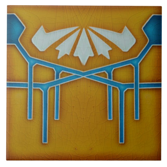 Art Nouveau Ceramic Fireplace wall Tile (Front)