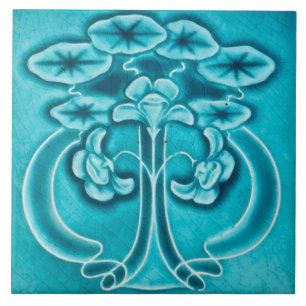 Art Nouveau Ceramic Fireplace Wall tile
