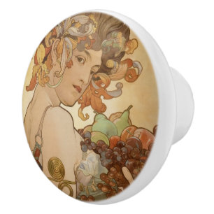 Art Nouveau Ceramic Knob
