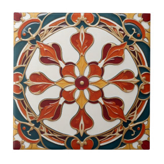 Art Nouveau Ceramic Tile
