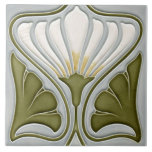 Art Nouveau Ceramic Wall Tile<br><div class="desc">Gorgeous Art Nouveau ceramic wall tile.

Welcome all feedback & photo's of your purchases,  which could help other customers in making the right choice for their project.</div>
