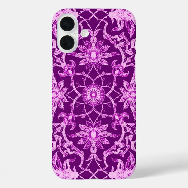 Art Nouveau Chinese Pattern - Amethyst Purple Case-Mate iPhone Case (Back)