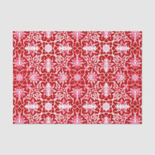 Art Nouveau Chinese Pattern - Deep Red Tissue Paper
