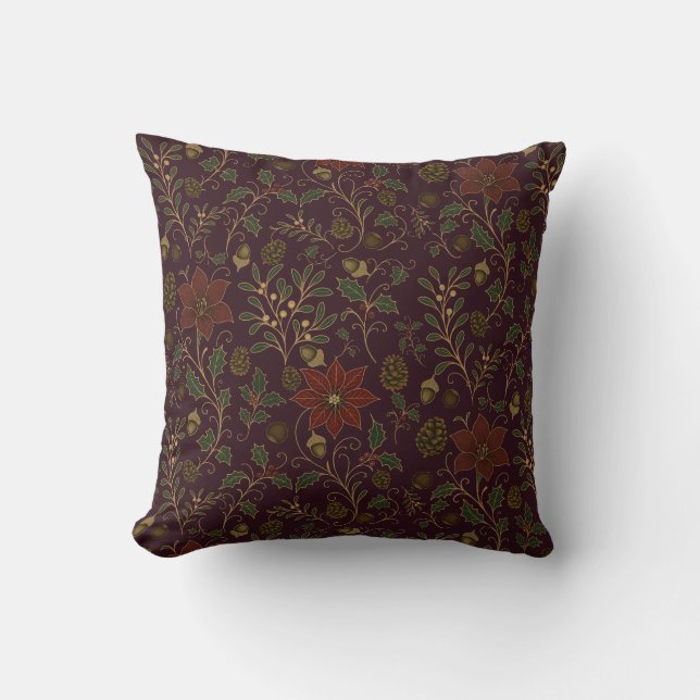 Art Nouveau Christmas Cushion (Front)