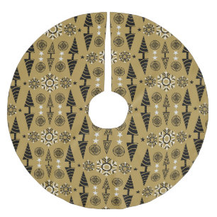 Art Nouveau Christmas Decoration Brushed Polyester Tree Skirt