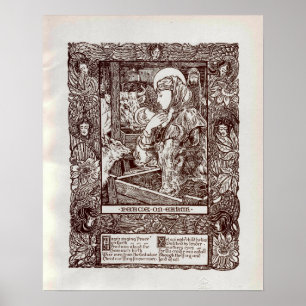 Art Nouveau Christmas Nativity (1898) Poster