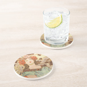 Art Nouveau coaster
