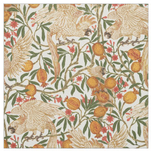 Art Nouveau Cockatoo Pattern by Walter Crane Fabric