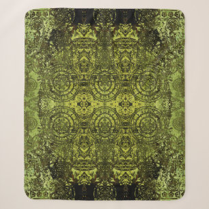 art nouveau colourful ornamental vintage pattern i sherpa blanket