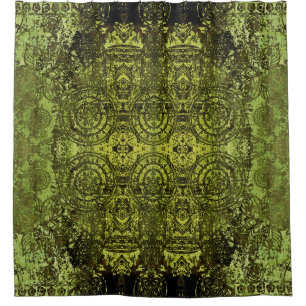 art nouveau colourful ornamental vintage pattern i shower curtain