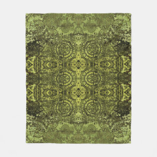 Art Nouveau: Colourful Vintage Ornament. Fleece Blanket