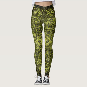 Art Nouveau: Colourful Vintage Ornament. Leggings