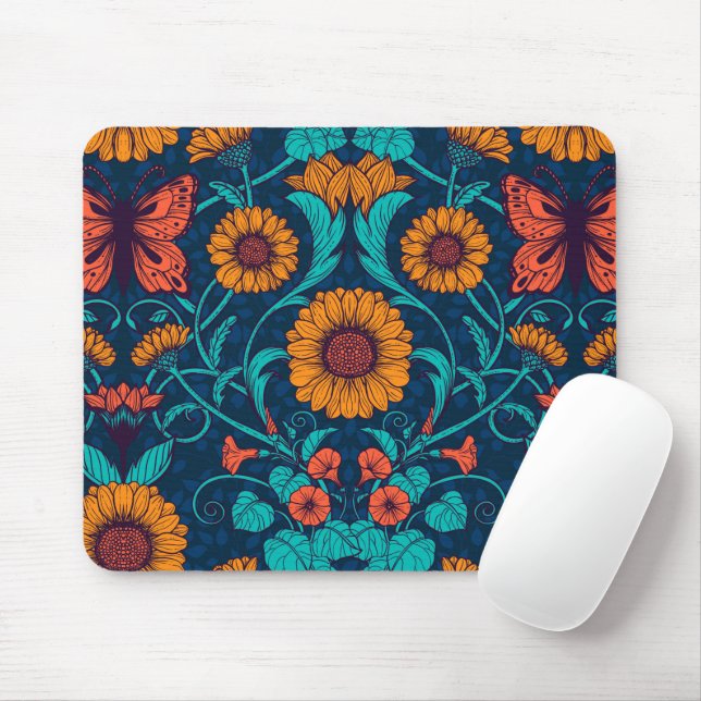 Art Nouveau daisies Mouse Pad (With Mouse)