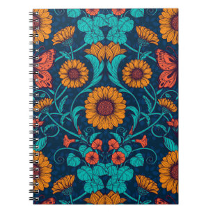 Art Nouveau daisies Notebook