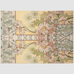 Art Nouveau Daisy Border  Tissue Paper
