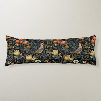 Art nouveau,Damask pattern,Organic,Curved lines Body Cushion