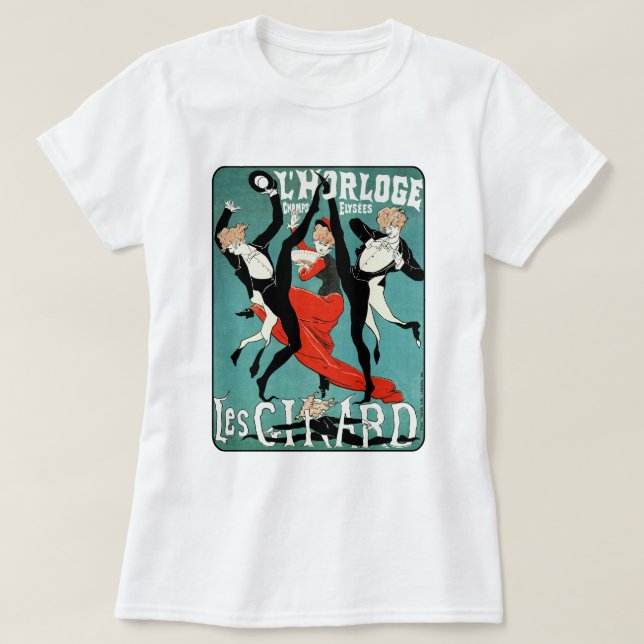 Art Nouveau Dance Image by Jules Cheret T-Shirt (Design Front)