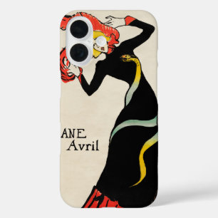 Art Nouveau Dancer Jane Avril by Toulouse Lautrec iPhone 16 Case