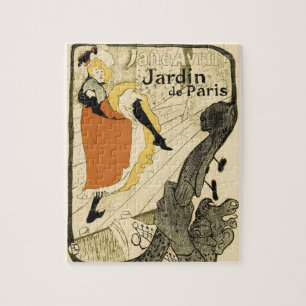 Art Nouveau Dancer Jane Avril by Toulouse Lautrec Jigsaw Puzzle