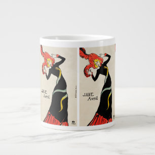 Art Nouveau Dancer Jane Avril by Toulouse Lautrec Large Coffee Mug