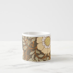 Art Nouveau: Decorative Floral Vintage. Espresso Cup