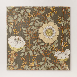 Art Nouveau: Decorative Floral Vintage. Jigsaw Puzzle