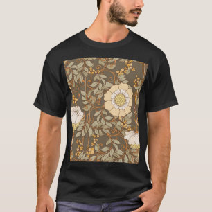Art Nouveau: Decorative Floral Vintage. T-Shirt