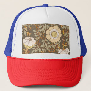 Art Nouveau: Decorative Floral Vintage. Trucker Hat